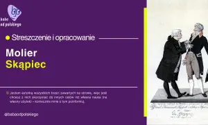 Ilustracja przedstawia dwie postacie w strojach z epoki, jedną z peruką, drugą w mundurze.