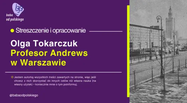 Warszawski krajobraz z Pałacem Kultury i Nauki w tle, obok tekst z tytułem artykułu.
