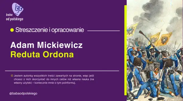 Ilustracja przedstawia bitwę z żołnierzami w niebieskich mundurach i flagami.
