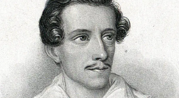 Portret Juliusza Słowackiego, polskiego poety epoki romantyzmu.