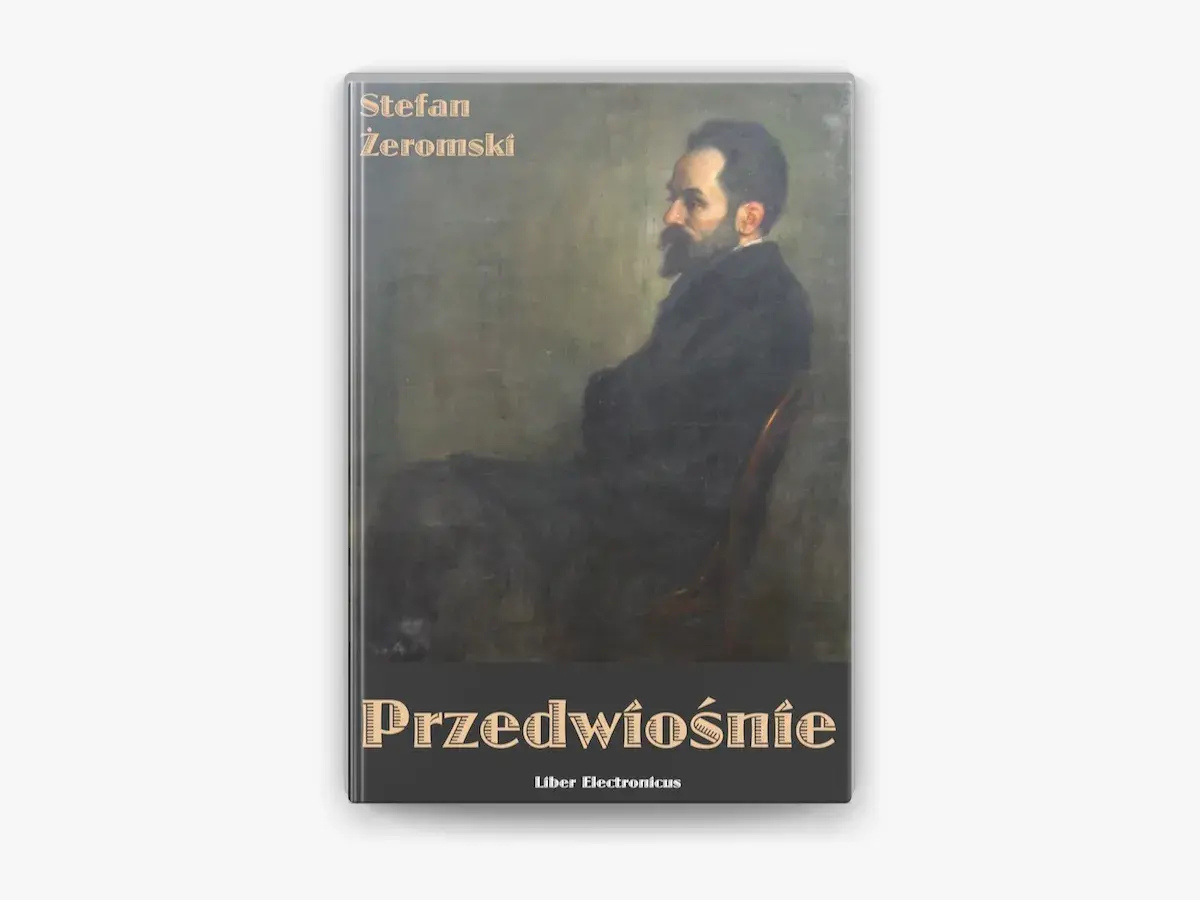Portret Stefana Żeromskiego na okładce książki "Przedwiośnie".