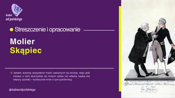 Ilustracja przedstawia dwie postacie w strojach z epoki, jedną z peruką, drugą w mundurze.